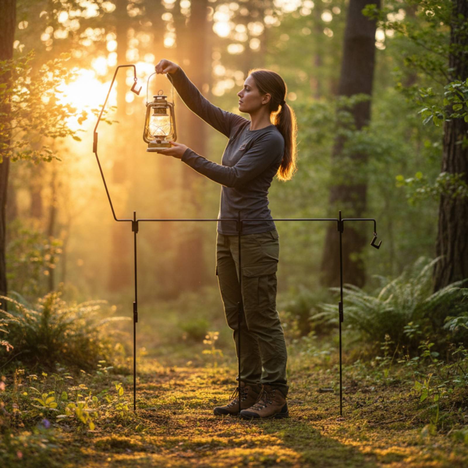 Outdoor Lighting Poles - Penyangga Lentera Camping yang Dapat Dilepas,