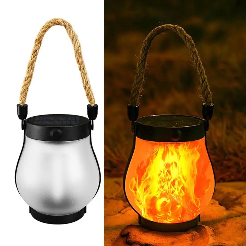 Halo Outdoor Lighting - Lampu Api Surya USB Isi Ulang