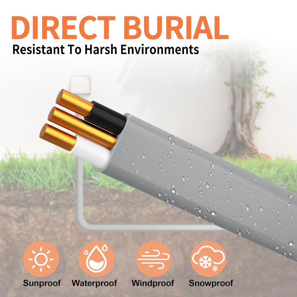 Outdoor Lighting Cable B&Q - Kabel Tembaga Murni 250ft UF-B Outdoor