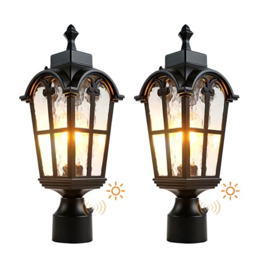 Outdoor Lighting Waterproof - Lampu Tiang Luar Ruangan Sensor, Lampu