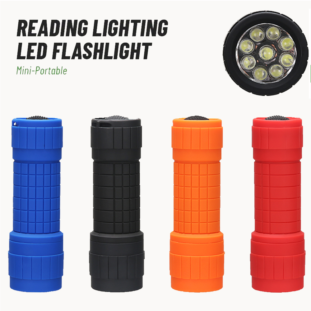 Outdoor Lighting Portable - Senter Portabel Mini Sembilan Manik Lampu