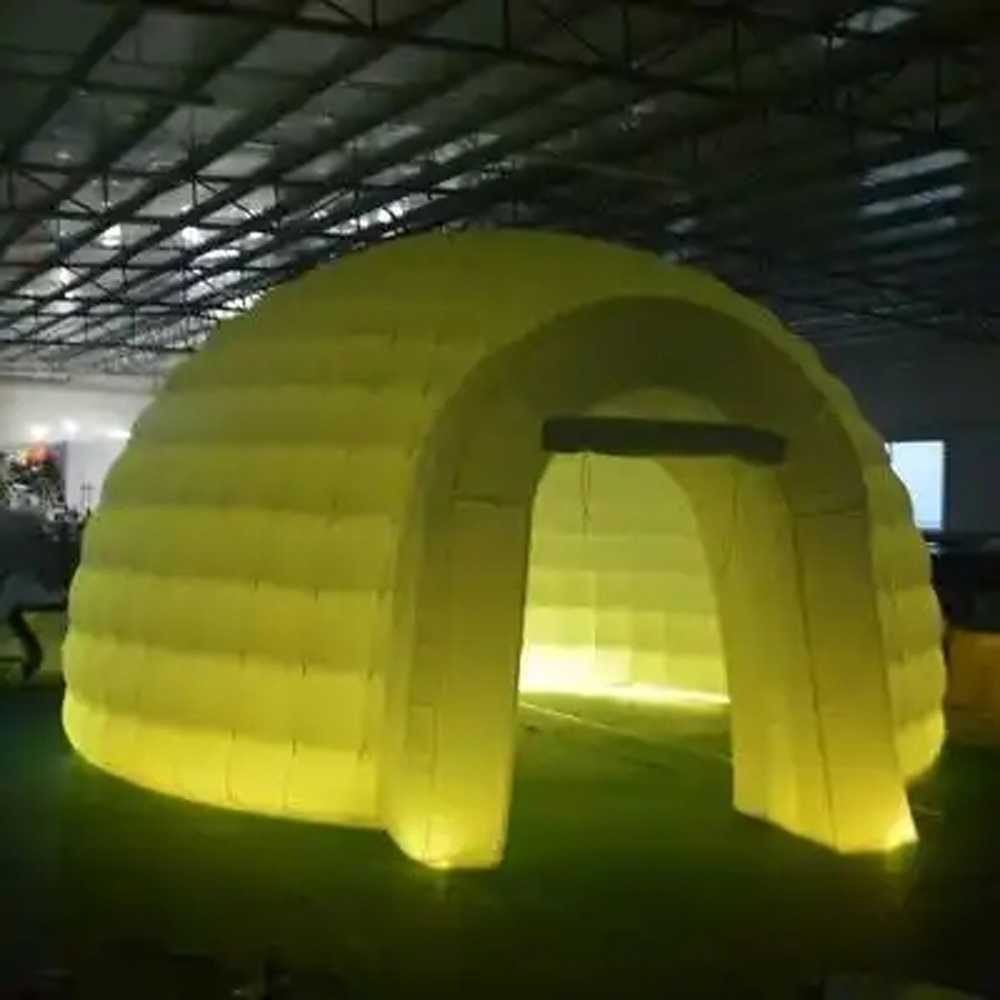 Outdoor Lighting Rental - Tenda Dome Igloo Tiup Putih untuk