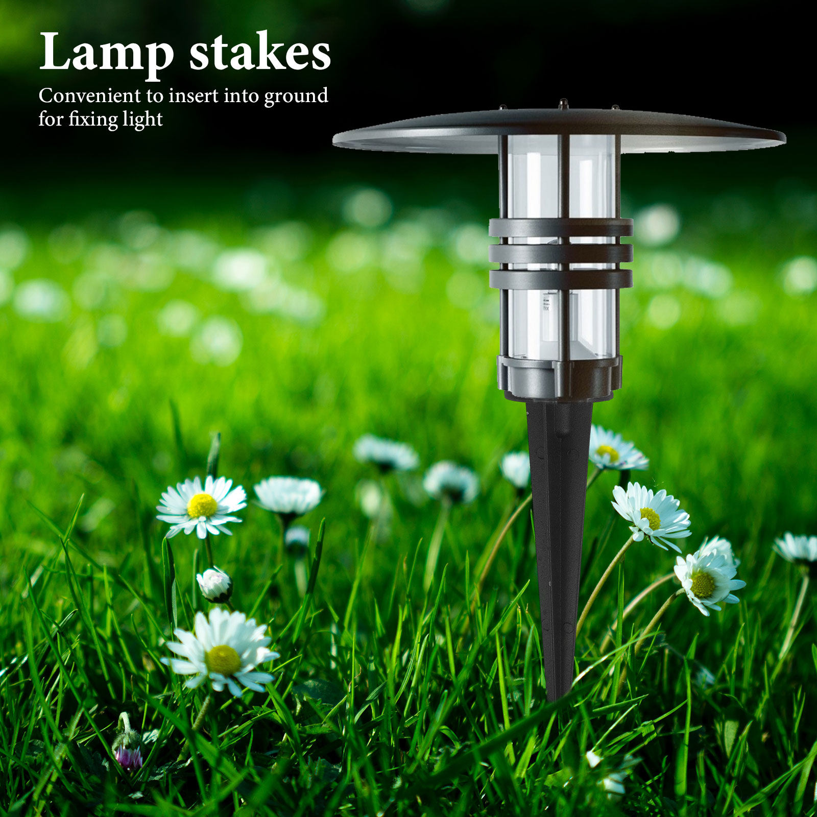 Outdoor Lighting Lamp - 6 buah tiang penyangga tanah dari