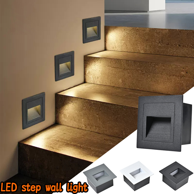 Outdoor Lighting On Stairs - Lampu Tangga LED Lampu Dinding 3W
