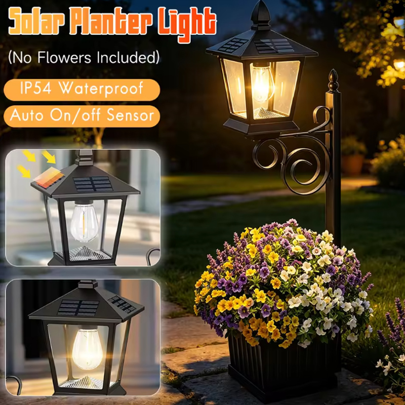 Outdoor Lighting Lamp - Lampu Taman Tenaga Surya 2-in-1 Warna