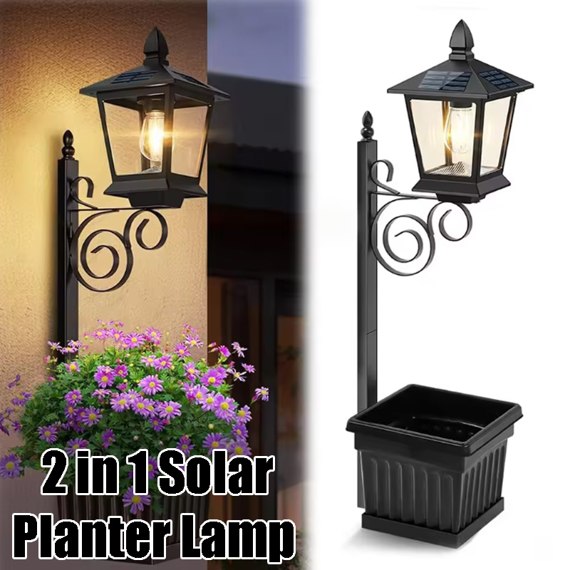 Outdoor Lighting Lamp - Lampu Pot Bunga 2-in-1 Tenaga Surya