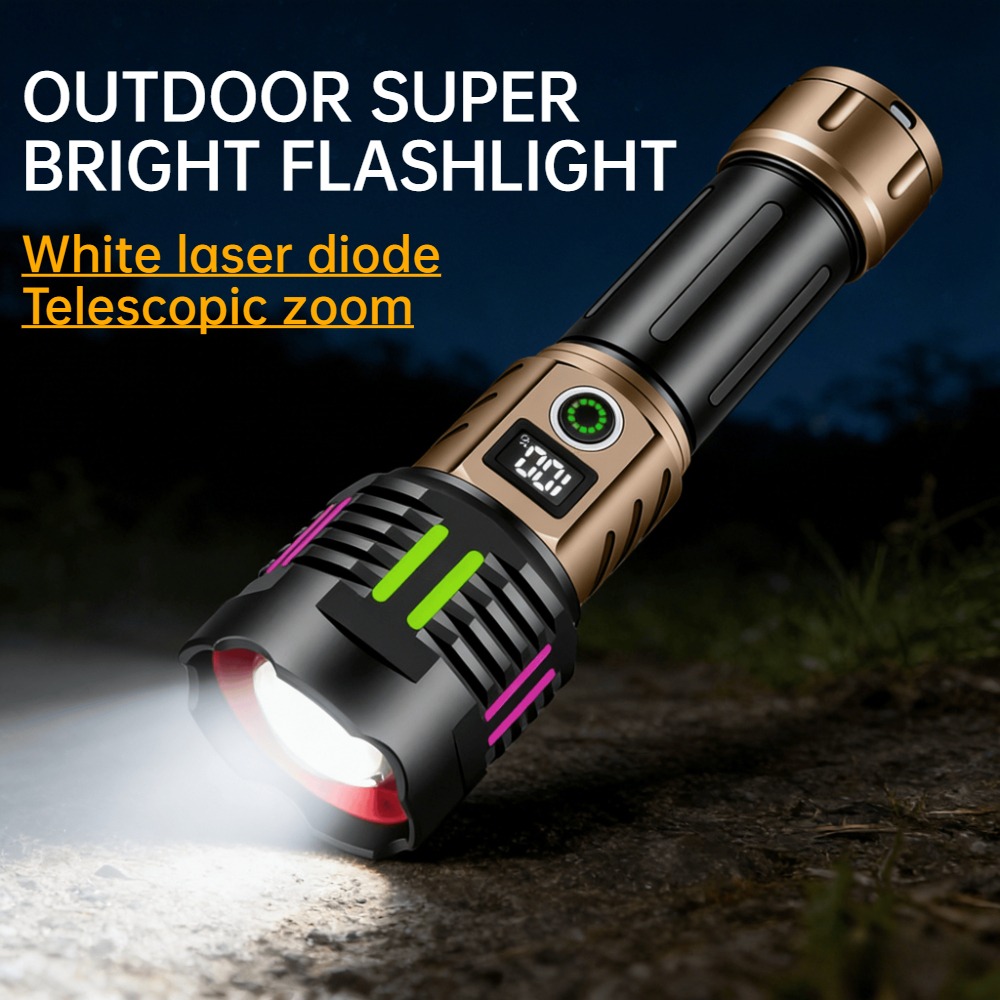 Outdoor Lighting Types - Senter LED Cahaya Putih Super Terang
