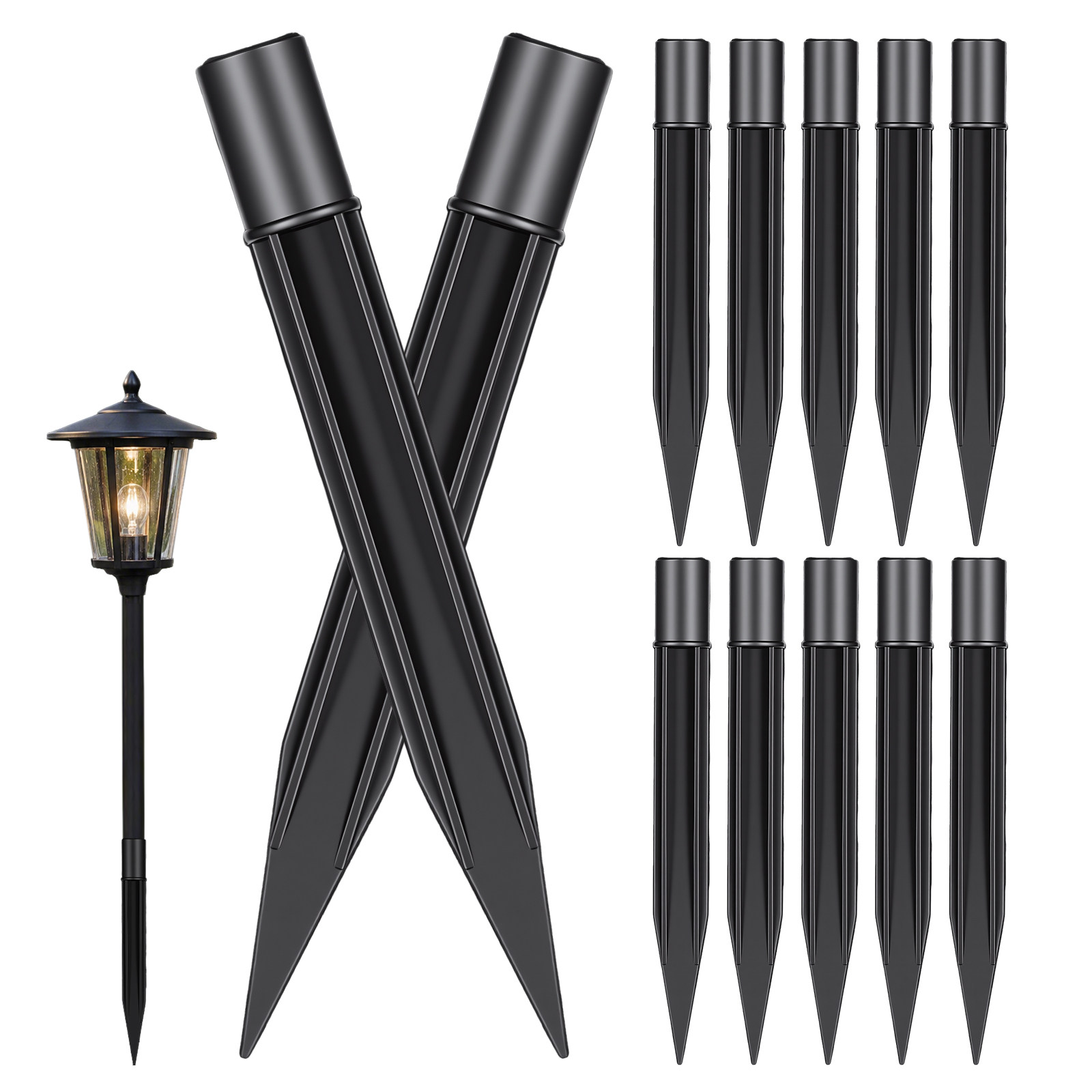 Halo Outdoor Lighting - 8 Buah Pasak Tanah Plastik untuk