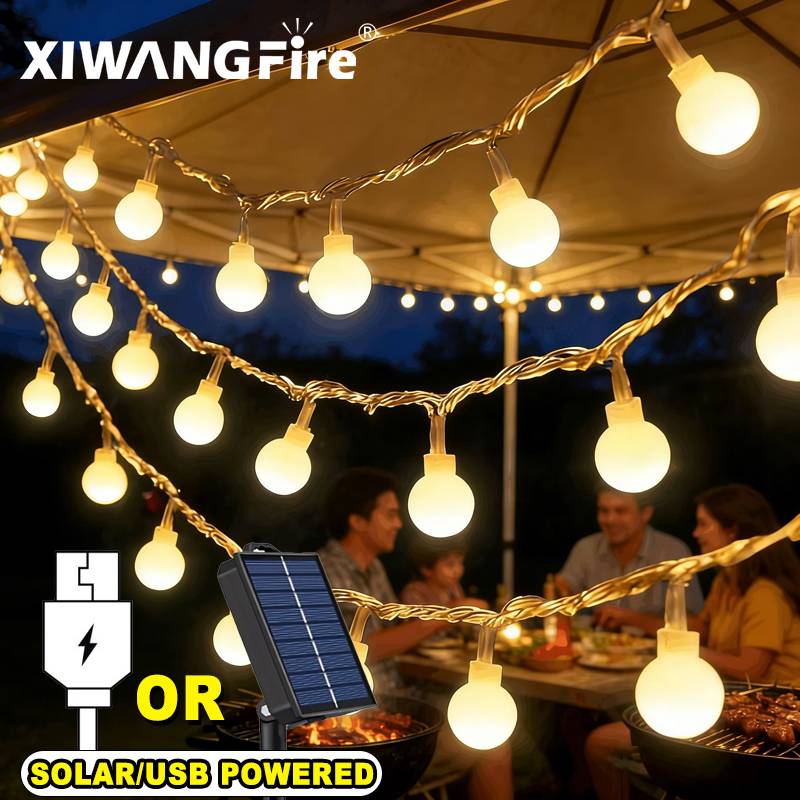 Lampu String Tenaga Surya/USB/ - Outdoor Lighting Waterproof ulasan dan harga