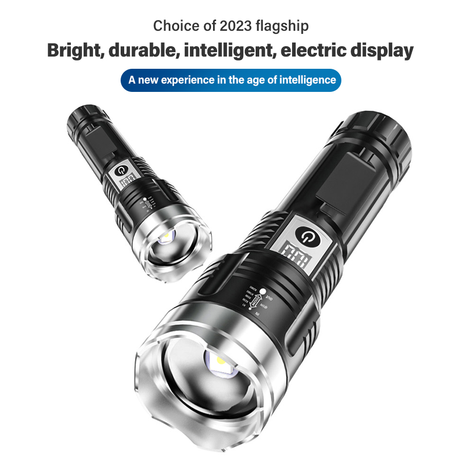 Senter LED 200000LM Daya Tingg - Outdoor Lighting Types ulasan dan harga