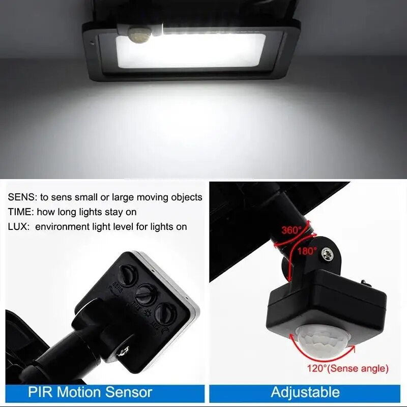 PIR lampu sorot LED Sensor ger - Outdoor Lighting With Outlet ulasan dan harga