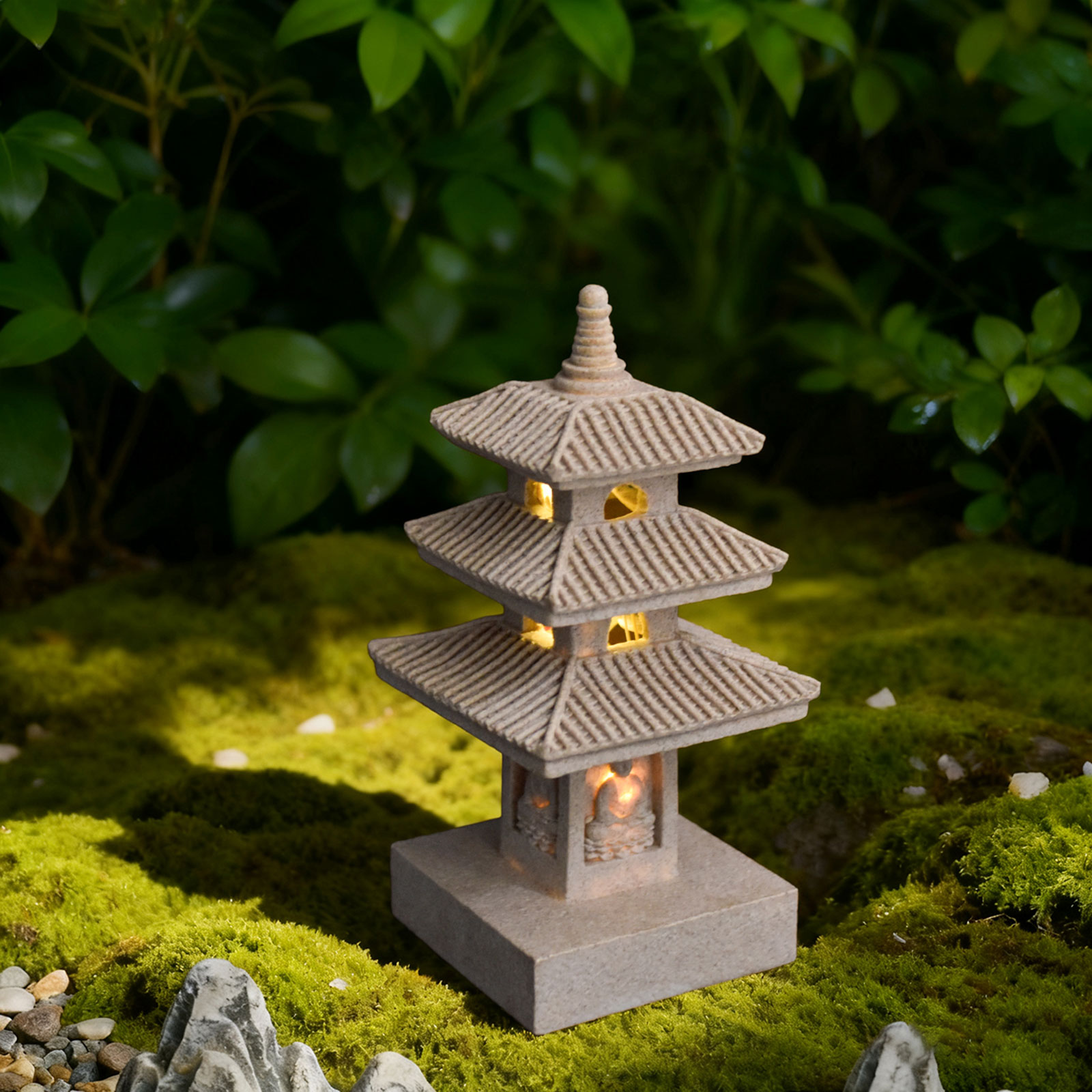 Lampu Taman Pagoda Surya, Patu - Halo Outdoor Lighting ulasan dan harga
