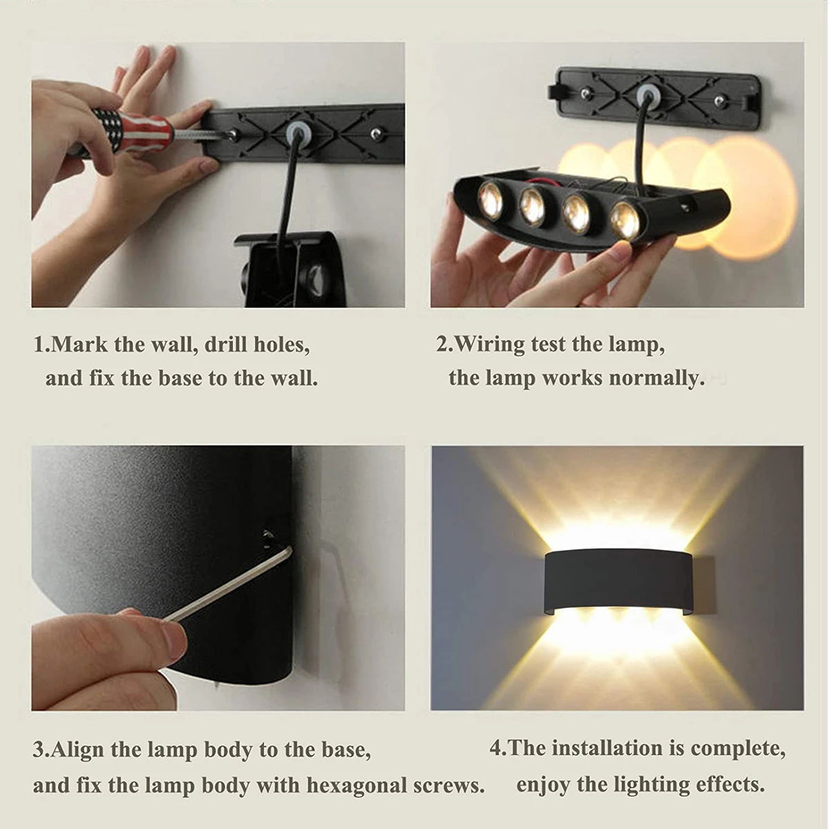 Lampu Dinding LED Aluminium IP - Outdoor Lighting On Stairs ulasan dan harga