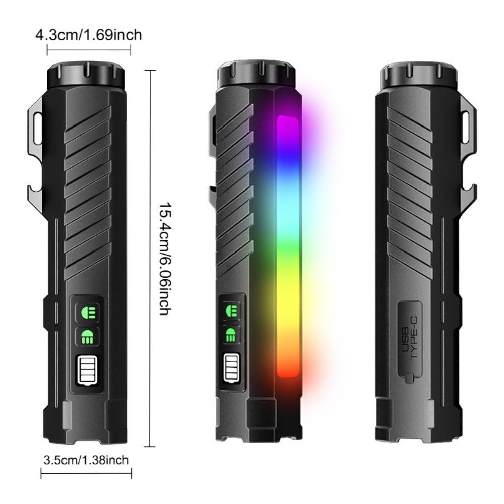 Senter Taktis Tipe-c Isi Ulang - Outdoor Lighting Types ulasan dan harga