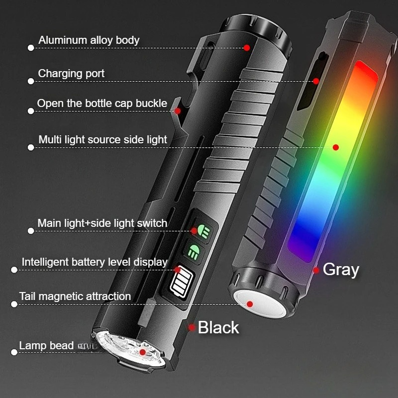 Senter Taktis Tipe-c Isi Ulang - Outdoor Lighting Types ulasan dan harga