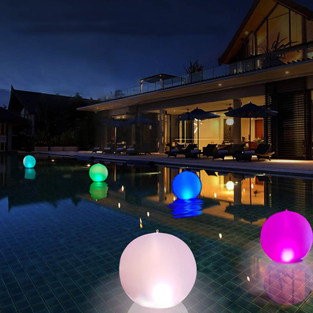 Bola Pantul Bercahaya LED Kola - Outdoor Lighting Around Pool ulasan dan harga