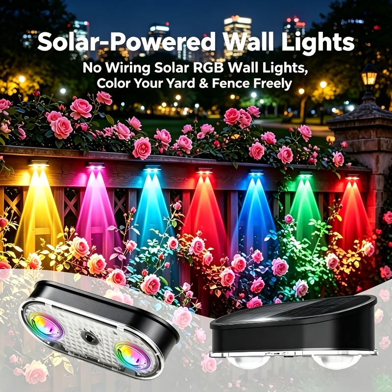 Lampu Pagar Tenaga Surya RGB I - Outdoor Lighting With Outlet ulasan dan harga