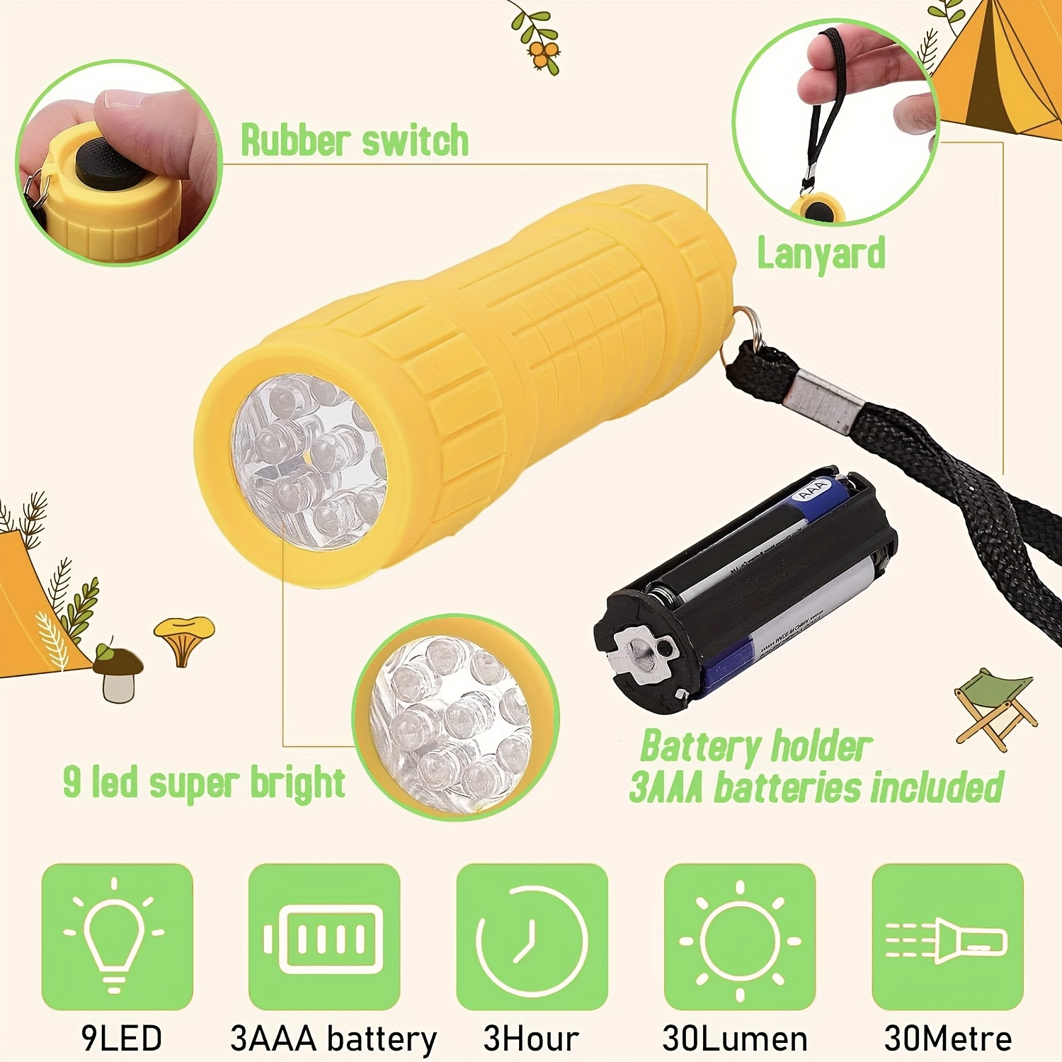 Senter Portabel Mini Sembilan  - Outdoor Lighting Portable ulasan dan harga