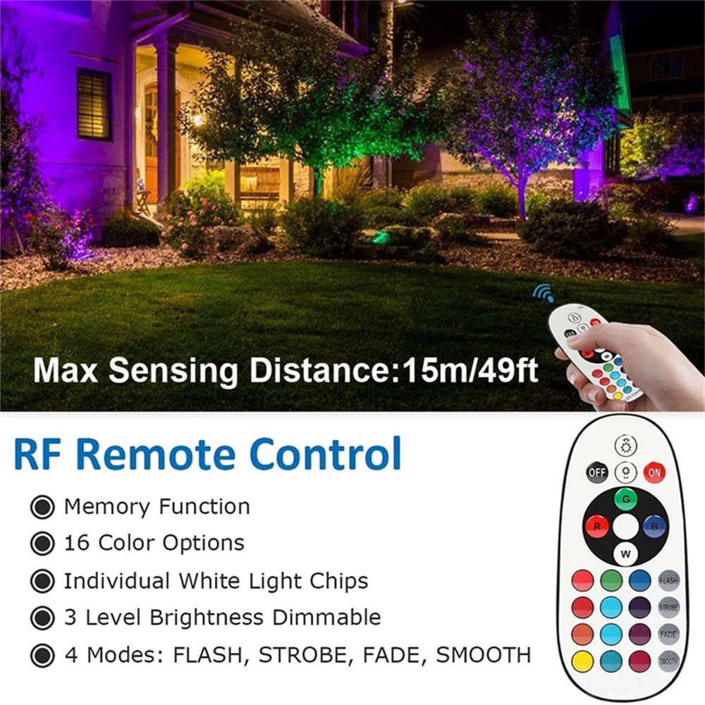 Lampu Lanskap RGBW 10W dengan  - Outdoor Lighting Waterproof ulasan dan harga