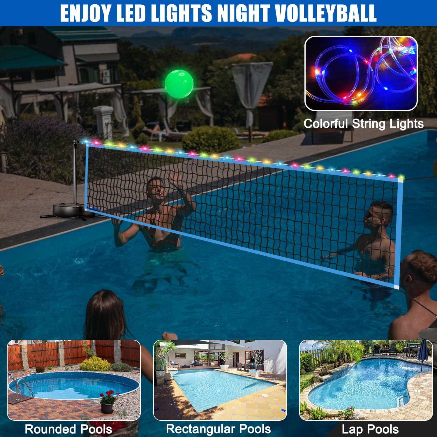 Jaring Bola Voli LED Portabel  - Outdoor Lighting Portable ulasan dan harga
