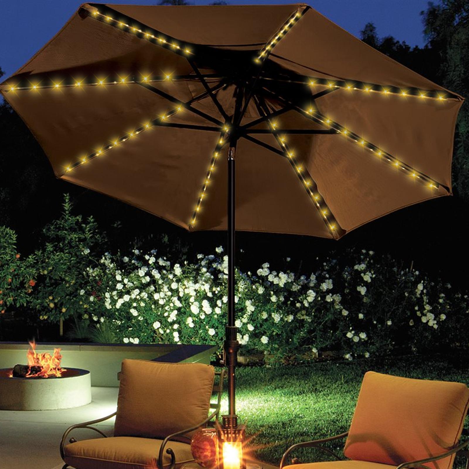 Lampu Tali Payung Surya 104 LE - Halo Outdoor Lighting ulasan dan harga