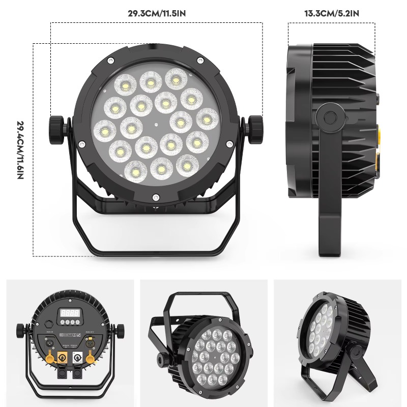 4Pcs Lampu Par 18X10W IP65 Tah - Outdoor Lighting Waterproof ulasan dan harga