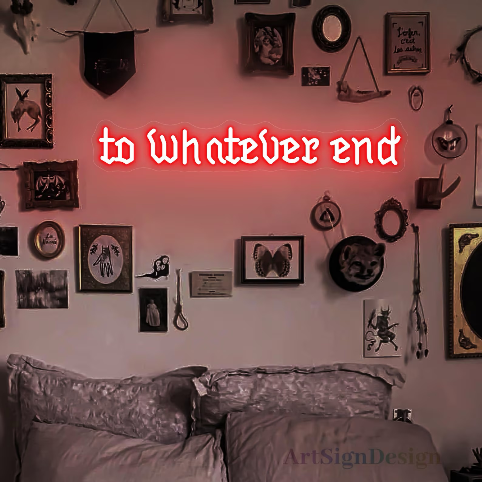 Neon Sign To Whatever End: Dek - Outdoor Lighting Quotes ulasan dan harga