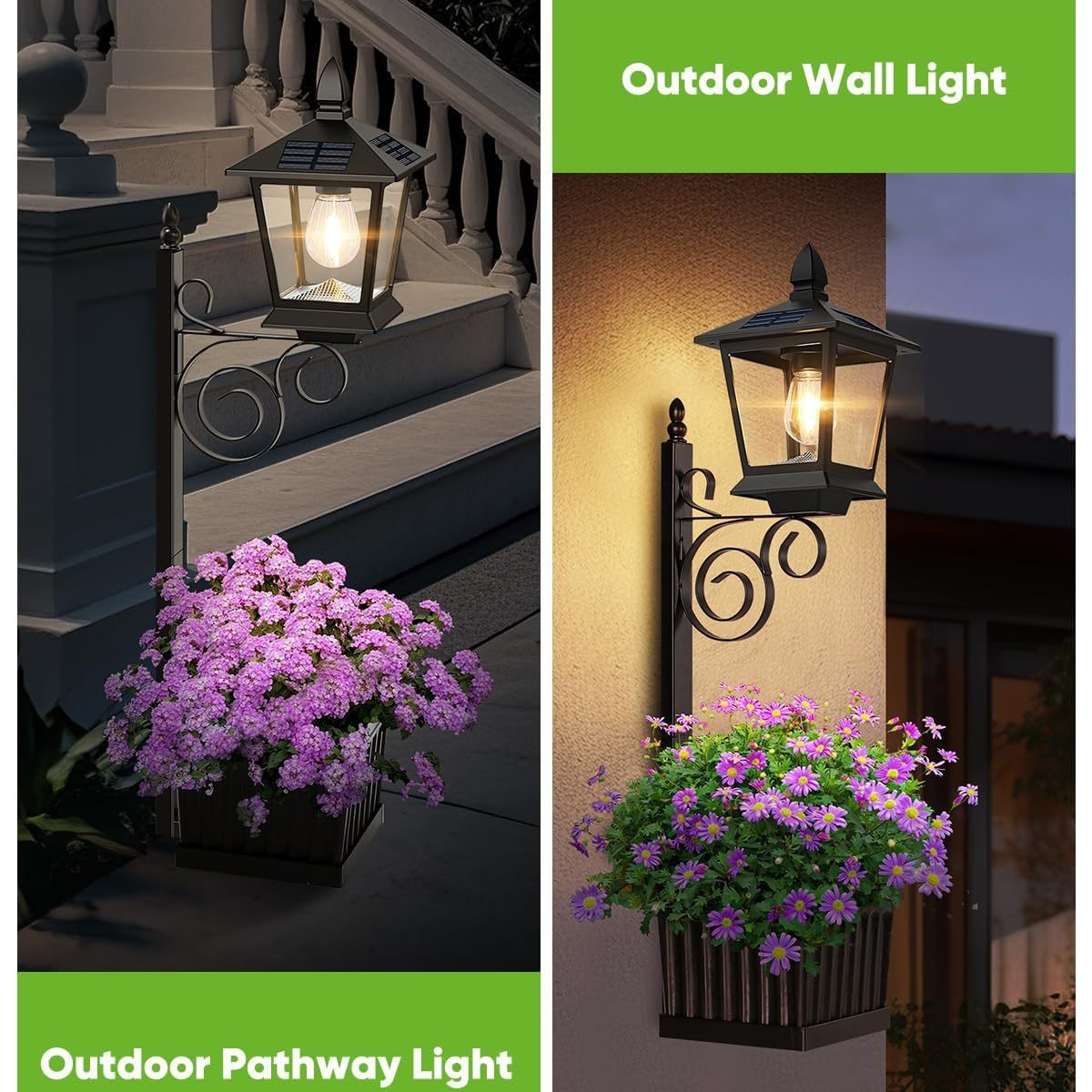 Lampu Pot Bunga 2-in-1 Tenaga  - Outdoor Lighting Lamp ulasan dan harga