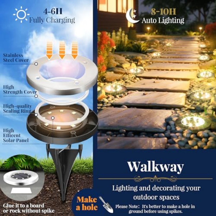 Lampu Taman Tenaga Surya Lampu - Outdoor Lighting In Ground ulasan dan harga