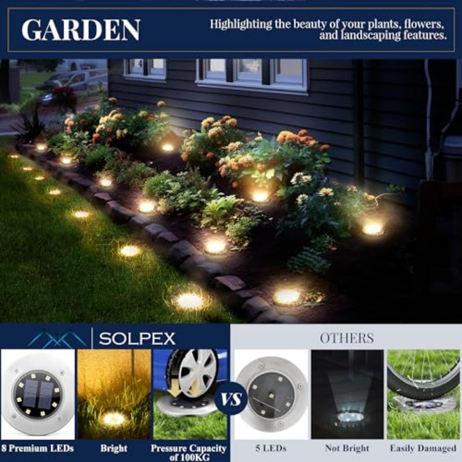 Lampu Taman Tenaga Surya Lampu - Outdoor Lighting In Ground ulasan dan harga