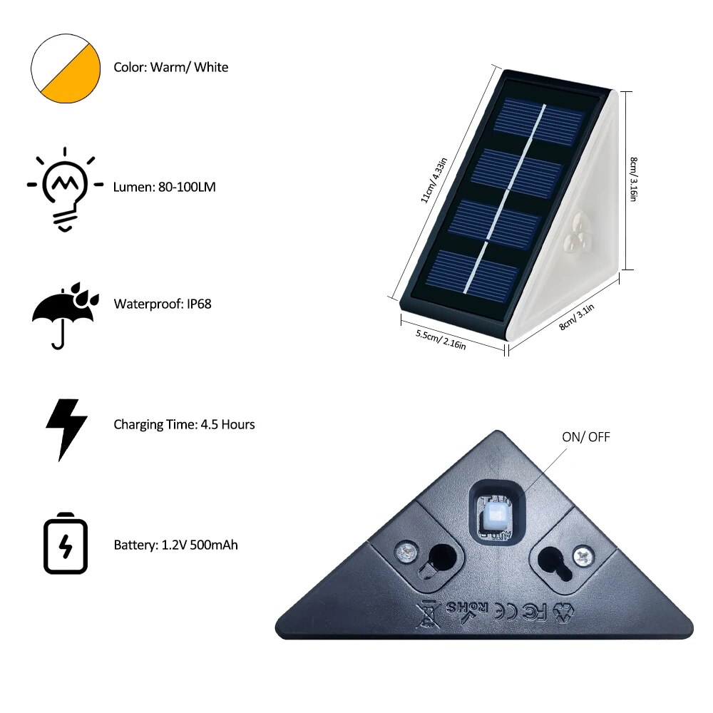 Lampu Tangga Tenaga Surya Taha - Outdoor Lighting On Stairs ulasan dan harga